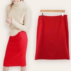 Andre Oliver Pencil Skirt - Vibrant Red